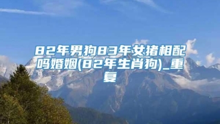 82年男狗83年女猪相配吗婚姻(82年生肖狗)_重复