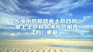 大海水命和路旁土命合吗(壁上土命和大海水命相克吗)_重复