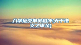 八字地支申寅相冲(天干地支之申金)