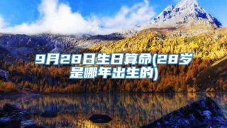 9月28日生日算命(28岁是哪年出生的)