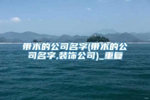 带木的公司名字(带木的公司名字,装饰公司)_重复