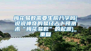 梅花易数需要生辰八字吗(说说神奇的易经占卜预测术“梅花易数”的起源)_重复