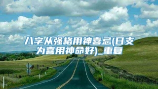 八字从强格用神喜忌(日支为喜用神命好)_重复