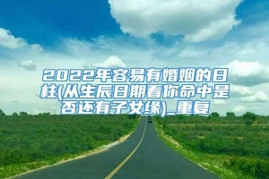 2022年容易有婚姻的日柱(从生辰日期看你命中是否还有子女缘)_重复