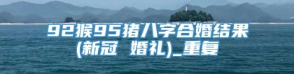 92猴95猪八字合婚结果(新冠 婚礼)_重复