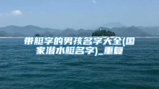 带艇字的男孩名字大全(国家潜水艇名字)_重复