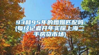 93和95年的婚姻匹配吗(每经记者开年实探上海二手房贷市场)