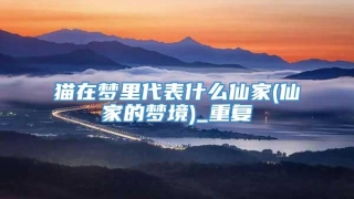 猫在梦里代表什么仙家(仙家的梦境)_重复