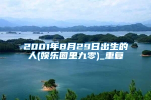 2001年8月29日出生的人(娱乐圈里九零)_重复