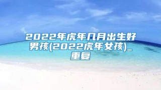 2022年虎年几月出生好男孩(2022虎年女孩)_重复