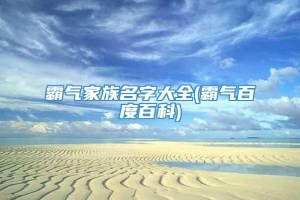 霸气家族名字大全(霸气百度百科)