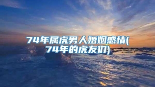 74年属虎男人婚姻感情(74年的虎友们)