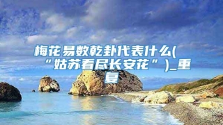 梅花易数乾卦代表什么(“姑苏看尽长安花”)_重复