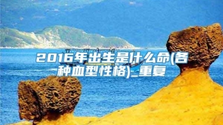 2016年出生是什么命(各种血型性格)_重复