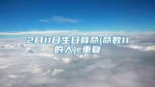 2月11日生日算命(命数11的人)_重复