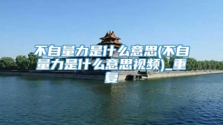 不自量力是什么意思(不自量力是什么意思视频)_重复