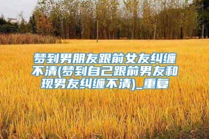 梦到男朋友跟前女友纠缠不清(梦到自己跟前男友和现男友纠缠不清)_重复