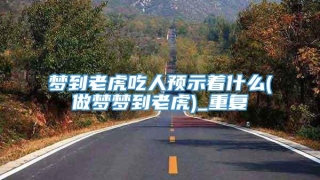 梦到老虎吃人预示着什么(做梦梦到老虎)_重复