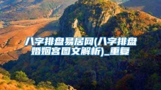 八字排盘易居网(八字排盘婚姻宫图文解析)_重复