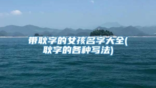 带耿字的女孩名字大全(耿字的各种写法)