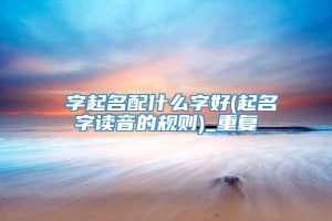 奡字起名配什么字好(起名字读音的规则)_重复