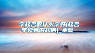 奡字起名配什么字好(起名字读音的规则)_重复