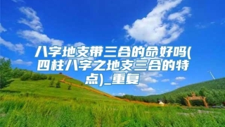 八字地支带三合的命好吗(四柱八字之地支三合的特点)_重复