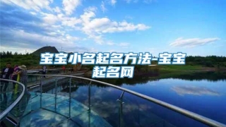 宝宝小名起名方法-宝宝起名网