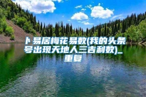 卜易居梅花易数(我的头条号出现天地人三吉利数)_重复