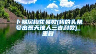 卜易居梅花易数(我的头条号出现天地人三吉利数)_重复