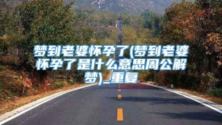 梦到老婆怀孕了(梦到老婆怀孕了是什么意思周公解梦)_重复