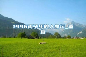 1996丙子年的人命运_重复