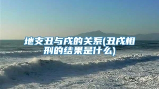 地支丑与戌的关系(丑戌相刑的结果是什么)