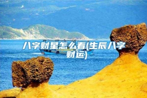 八字财星怎么看(生辰八字 财运)