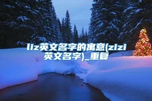 liz英文名字的寓意(zizi英文名字)_重复