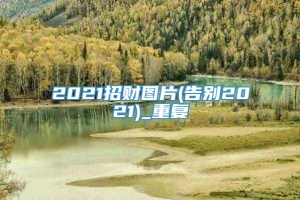 2021招财图片(告别2021)_重复