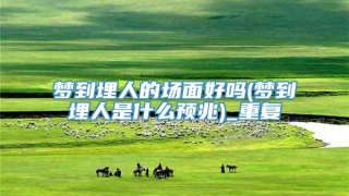 梦到埋人的场面好吗(梦到埋人是什么预兆)_重复