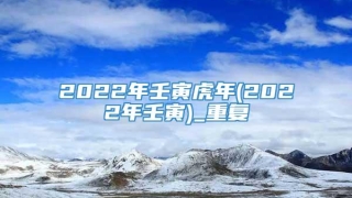 2022年壬寅虎年(2022年壬寅)_重复
