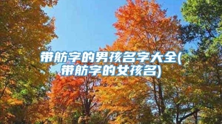 带舫字的男孩名字大全(带舫字的女孩名)