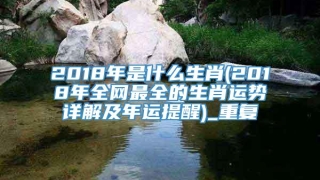 2018年是什么生肖(2018年全网最全的生肖运势详解及年运提醒)_重复