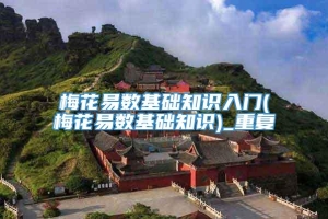 梅花易数基础知识入门(梅花易数基础知识)_重复