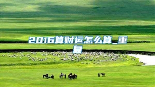 2016算财运怎么算_重复