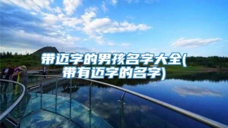 带迈字的男孩名字大全(带有迈字的名字)