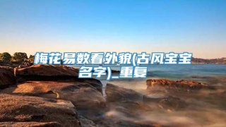 梅花易数看外貌(古风宝宝名字)_重复