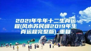 2021年牛年十二生肖运程(风水苏民峰2019年生肖运程完整版)_重复