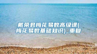 戴荣君梅花易数高级课(梅花易数基础知识)_重复