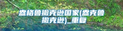 盎格鲁撒克逊国家(盎克鲁 撒克逊)_重复