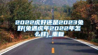 2022虎好还是2023兔好(兔遇虎年2022年怎么样)_重复
