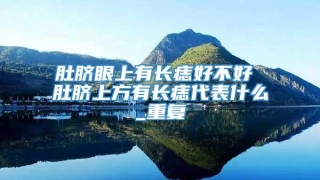 肚脐眼上有长痣好不好 肚脐上方有长痣代表什么_重复