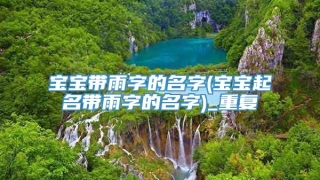 宝宝带雨字的名字(宝宝起名带雨字的名字)_重复